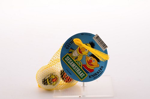 Don Juan Sesamstraat knikker speelgoed 42mm 2 stuks