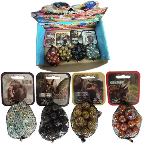 Dinosaures Marble Mix 16mm 20pcs Net 4ass Dsp