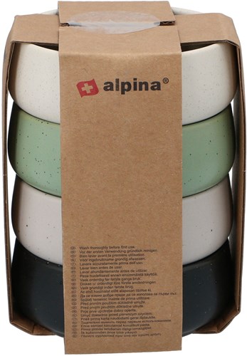 Alpina bols en céramique pour enfants - vaisselle jouet colorée 4 pièces