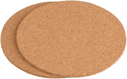 Alpina dessous de plat en liège - lot de 2 - 18 cm - résistant à la chaleur