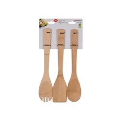 Alpina houten spatelset bamboe 29,5cm - 3 stuks keukengerei