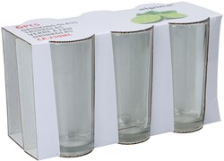 Alpina verre à boire set 230ml 6 pièces vaisselle en verre transparent