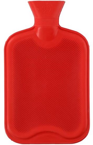 Warmwaterkruik 2 liter grijs of rood