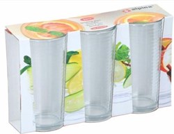 Alpina verre à boire transparent 270ml lot de 3 verres verre