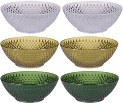 Alpina kommenset kunststof 2-delig transparant Ø14.5cm servies