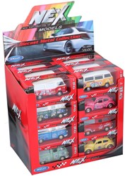 Welly voiture jouet Volkswagen bus hippie à rétrofriction 11,5cm métal