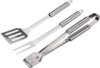 Alpina BBQ Tools set - barbecue gereedschap 3-delig RVS