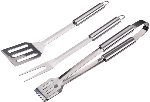 Alpina BBQ Tools set - barbecue gereedschap 3-delig RVS