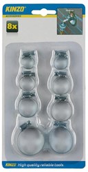 Kinzo colliers de serrage - lot de 8 pièces pour fixation solide