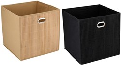 Alpina opbergbox bamboe 31x31x31cm voor kinderkamer en speelgoed