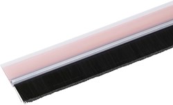 Kinzo tochtstrip borstel transparant - isolatie tochtstopper deur