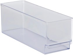 Alpina koelkast opbergbak transparant plastic 29.7x9.5x10cm keuken