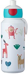 Mepal drinkfles pop-up Campus 400 ml - Animal Friends waterfles