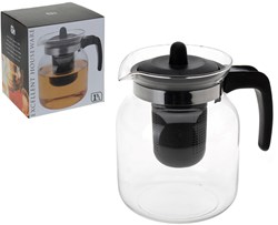 Excellent Houseware théière en verre 1,5 litre avec infuseur - blanc