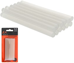 Bâtons de colle blancs 12 pièces 7x100mm pour loisirs créatifs