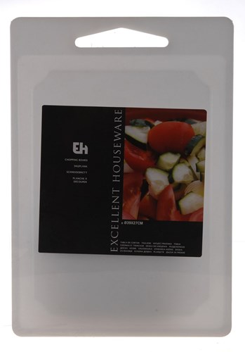 Excellent Houseware snijplank kunststof wit 39 x 27 cm keukenaccessoire