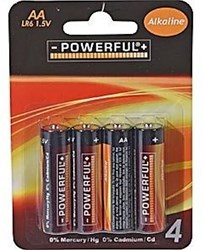 Alkaline AA batterijen krachtige penlite 4 stuks - lange levensduur