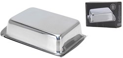 Excellent Houseware botervloot RVS zilver - bewaardoos voor boter