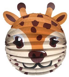 Twisk lanterne girafe 20 cm - décoration fête enfant papier