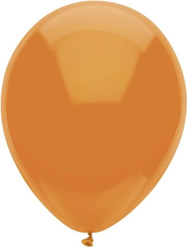 Ballonnen oranje 30cm 100 stuks feestversiering latex