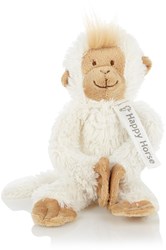 Happy Horse knuffel hangende aap wit - zachte pluche aapje 23cm