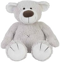 Happy Horse peluche Ours Baggio gris 40cm - ours en peluche câlin
