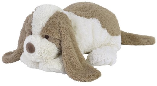 Happy Horse Chien David peluche 38cm - Blanc Beige - Jouet en peluche