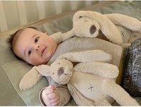 Happy Horse peluche lapin Richie 58 cm - jouet en peluche beige-3