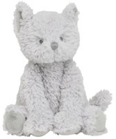 Happy Horse knuffel kat Cobien 24 cm grijs - pluche baby knuffel