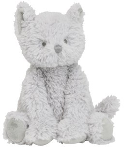 Happy Horse knuffel kat Cobien 24 cm grijs - pluche baby knuffel