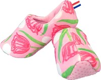 Harlekijn Pantoffels volwassene met Tulpen print. Maat 39-41.