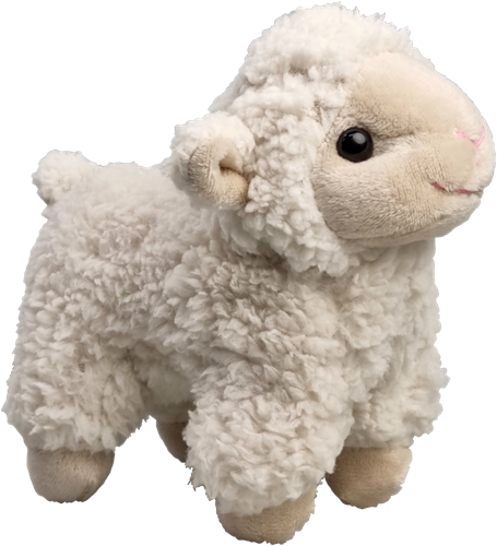 Harlekijn peluche mouton Lammetje Wollie 14 cm jouet en peluche