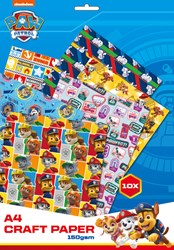 Paw Patrol knutselpapier A4 150 gram multi kleuren voor kinderen