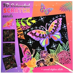 Wins Holland cartes à gratter créatives papillons 10 pièces