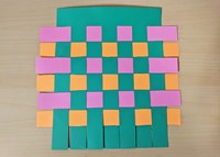 Harlekijn vlechtstroken jungle lijn 200 stuks 50x1 cm knutselen-2
