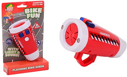 Lampe de vélo Bike Fun avec lumière et son 20634