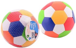 Johntoy zachte bal Happy World multicolor 15 cm speelgoed