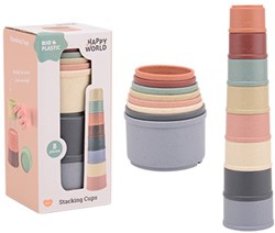 Happy World Happy w. bio plastic stapelbekers 22281