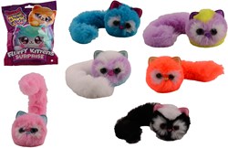 Johntoy chat en peluche jouet surprise avec longue queue peluche