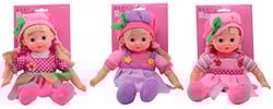 Baby Rose Poupée baby rose sur carte 3 cul. 27653