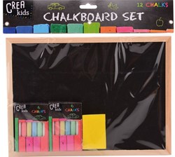 Johntoy krijtbord Crea kids 29x21 cm met accessoires
