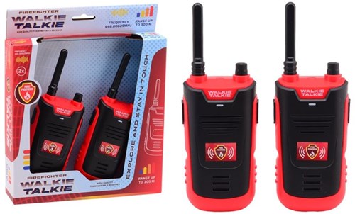 Johntoy talkie walkie pompier - jouet communication portée 300 mètres-2