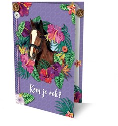 Image Books invitation cheval lot de 6 - cartes fête enfant