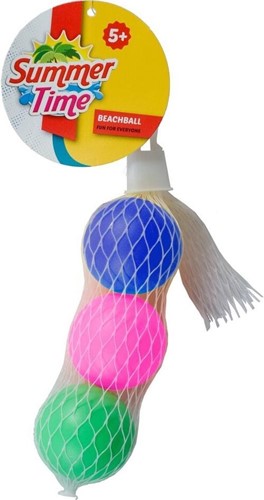 Ballons de plage d'été 3pcs en filet-3