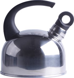 Bouilloire ronde inox 2L argent - bouilloire classique sifflante