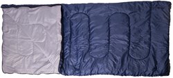 Sac de couchage polyester bleu - sac de couchage confortable camping 200x80cm