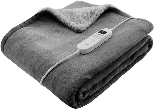 Inventum couverture chauffante polaire 180x130cm - 9 niveaux de chaleur