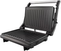 Tomado contactgrill 750W zwart RVS compacte grill tosti apparaat