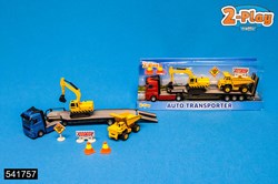 Die Cast plastic dieplader bouwvoertuigen speelgoedset multicolor