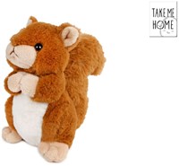 Eekhoorn knuffel pluche 15cm - zachte speelgoed knuffel